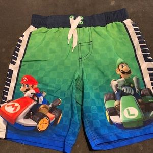 Brand New Boy’s Mario Kart swim shorts